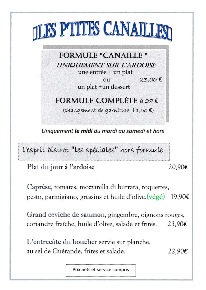 Menu 3 été